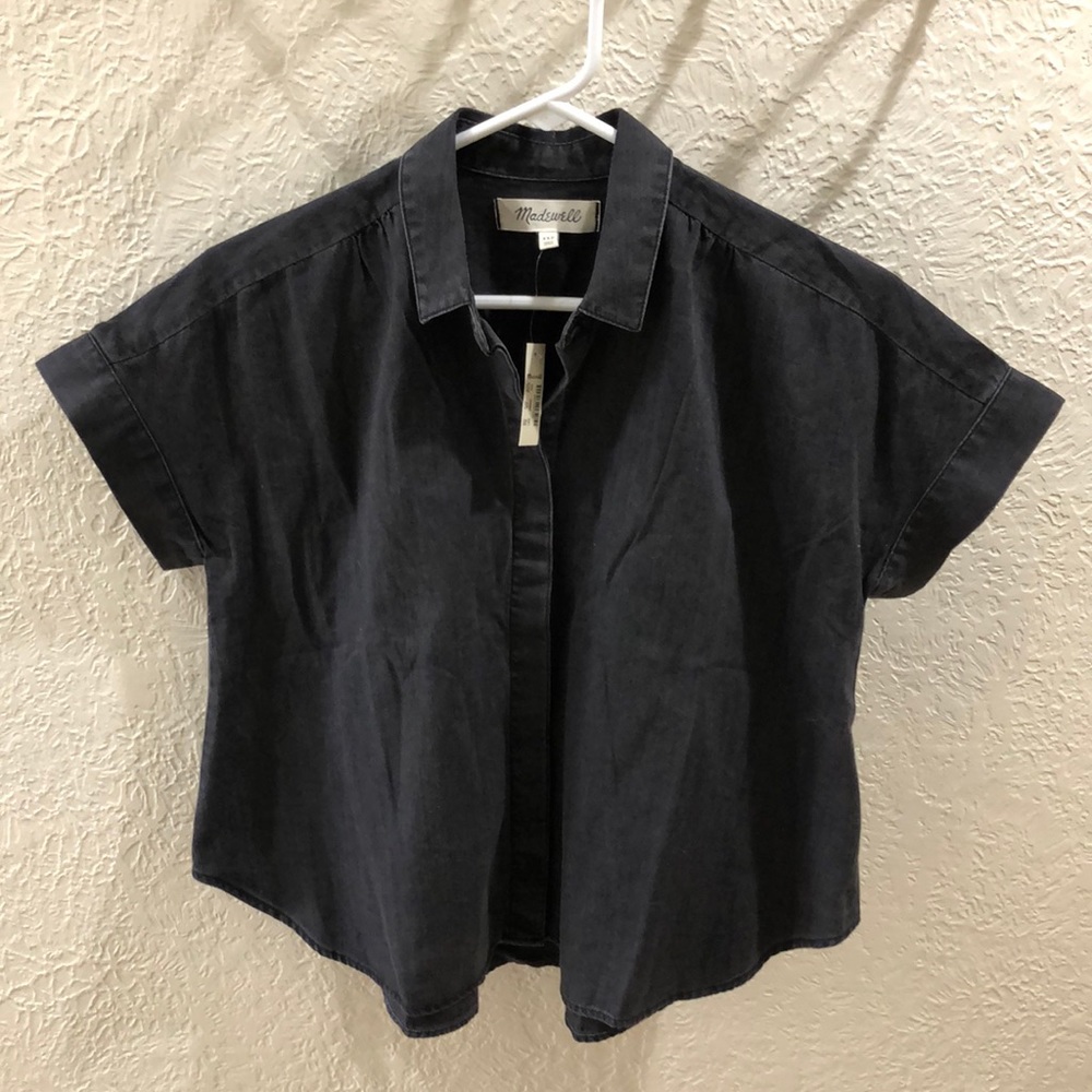 Brand NEW Faded Black Madewell XXS Button-Up Shirt
